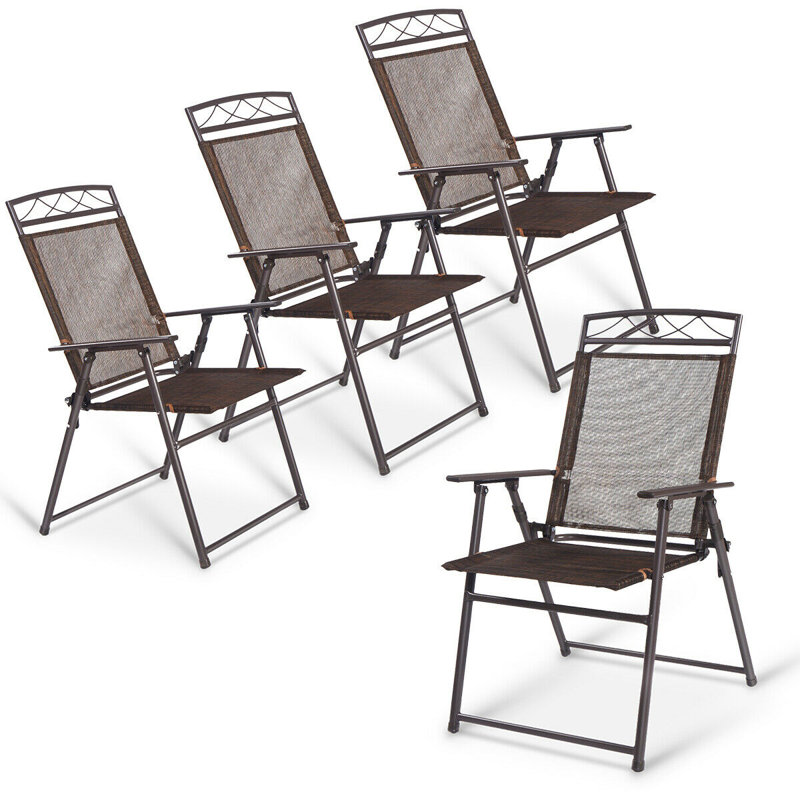 Costway Patio Fabric Folding Chair & Reviews Wayfair